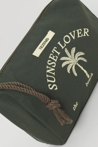 Canvas Beauty Pochette with Zip