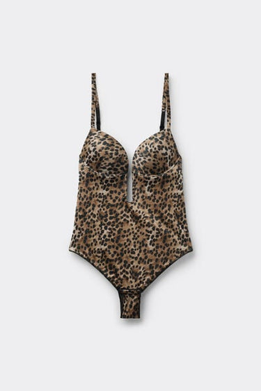 Sauvage Soul Padded Push-Up Deep-Neck Bodysuit