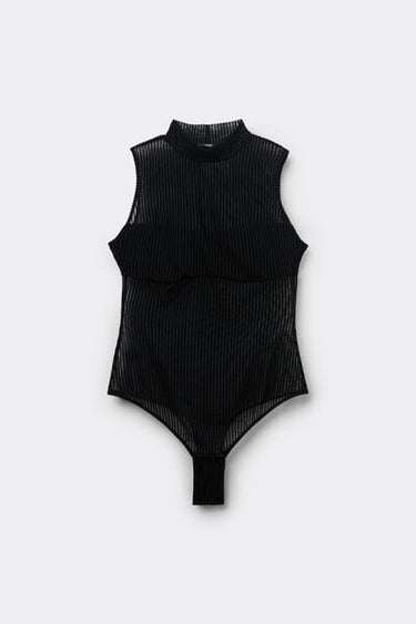 Glam Rib Body with Wide Shoulder Straps