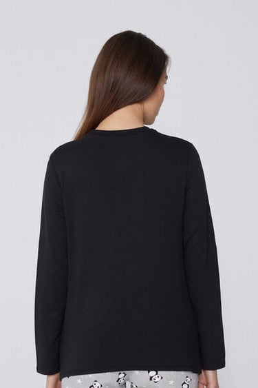Long Sleeve Round Neck Plush Top with Viscose