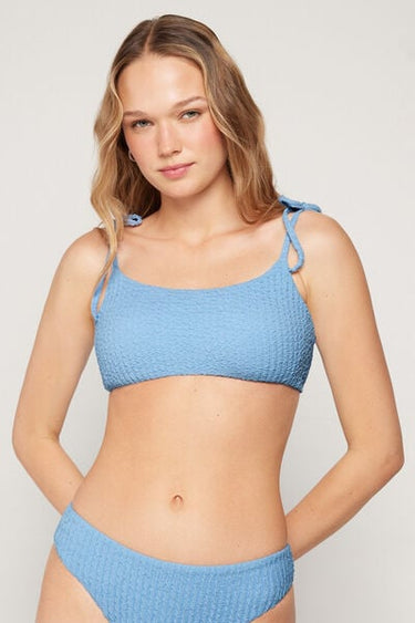 Dreamy Texture Tie Bikini Top