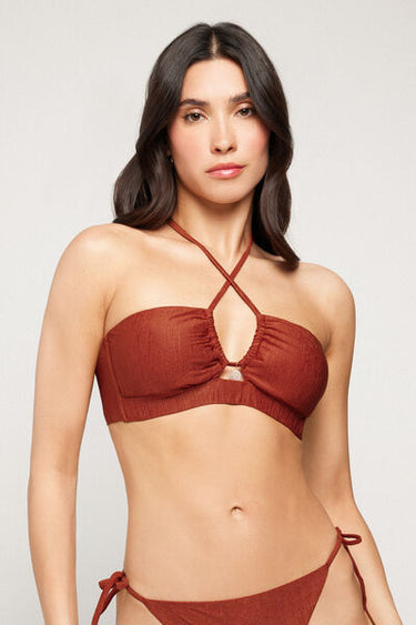 Rum Paradise Bay Tie Bikini Top
