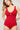 Timeless Look Gloss Red One-Piece Triangle Swimsuit