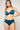Blue Shiny Glam Lightly Padded Push-Up Bikini Top