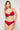 Timeless Look Gloss Red Lightly Padded Push-Up Bikini Top