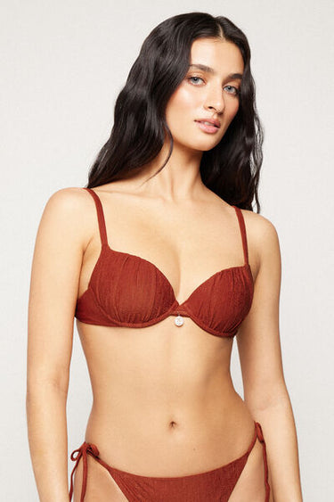 Rum Paradise Bay Lightly Padded Push-Up Bikini Top