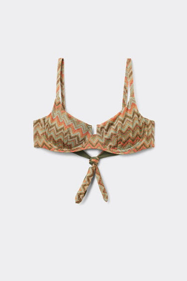 Luxury Chevron Balconette Bikini Top