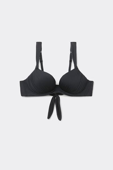 Recycled Microfibre Padded Balconette Bikini Top