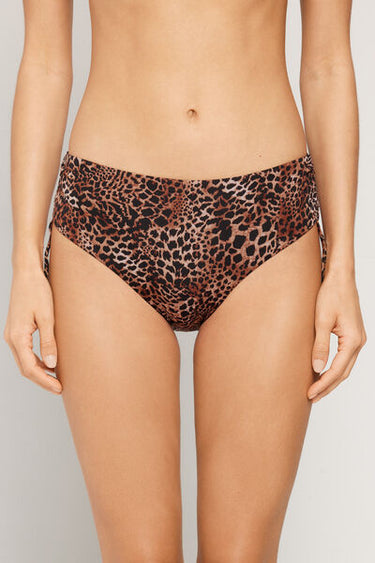 Savage Sun High Bikini Bottoms with Gathering
