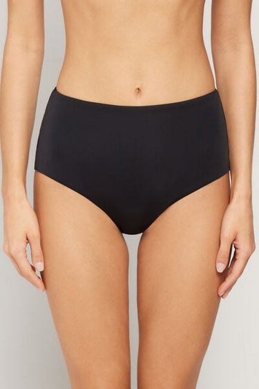 Recycled Microfibre High-Waist Bikini Bottoms