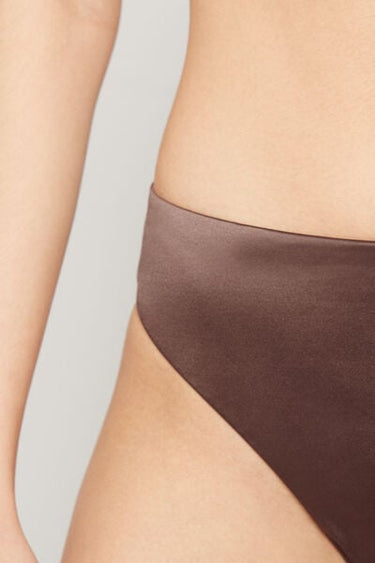 Choco Classic Shiny Glam Bikini Bottoms