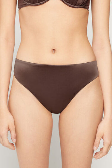 Choco Classic Shiny Glam Bikini Bottoms