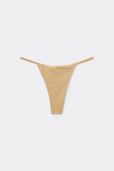 Gold Sparkling Touch Bikini G-String with Tanga Ties