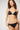 Recycled Microfibre Padded Triangle Bikini Top with Gathering