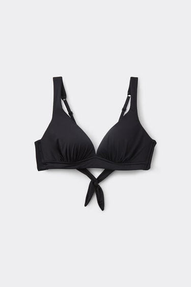 Wide Strap Recycled Microfibre Triangle Bikini Top