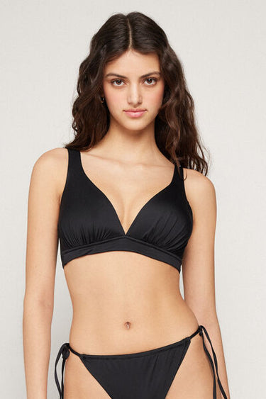 Wide Strap Recycled Microfibre Triangle Bikini Top