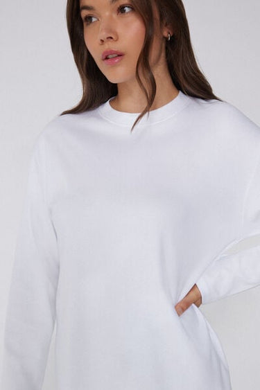 Medium Weight 100% Cotton Long Sleeve T-shirt with a Round Neckline