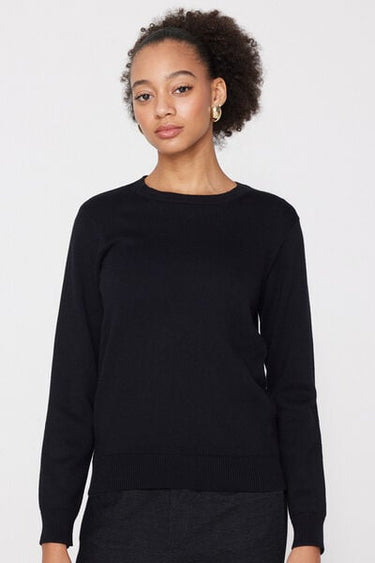 Fully-Fashioned Cotton and Modal Round Neck Jumper