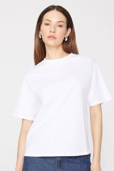 100% Slub Cotton Round Neck T-shirt