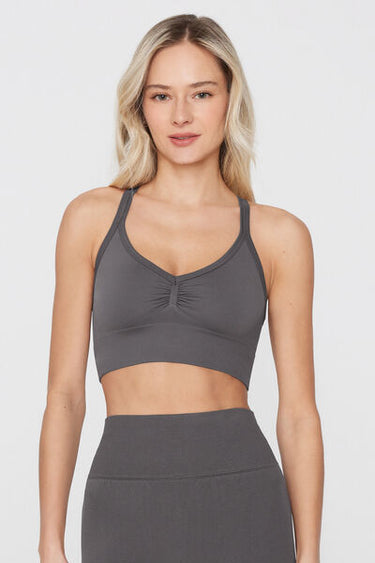 Sporty Scrunch Crop Top