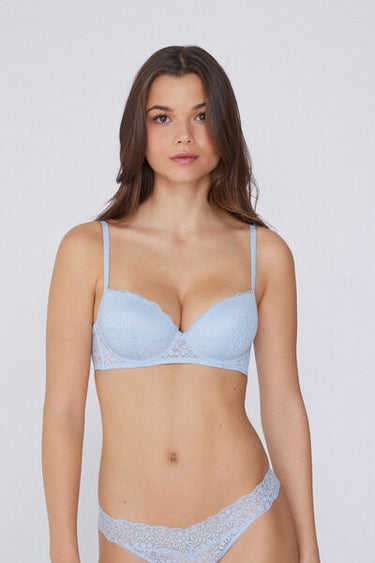 Wien Recycled Lace Slightly Padded Balconette Bra