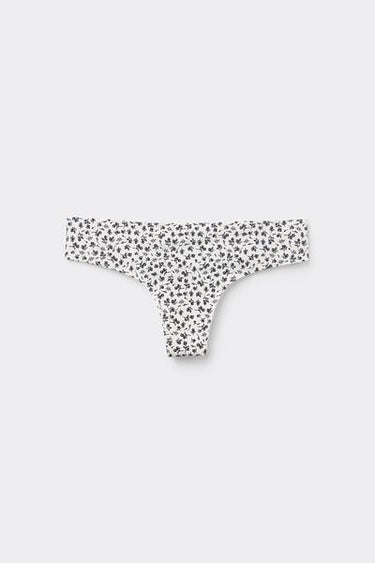 Laser-Cut Printed Microfibre Brazilian Briefs