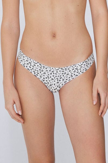 Laser-Cut Printed Microfibre Brazilian Briefs