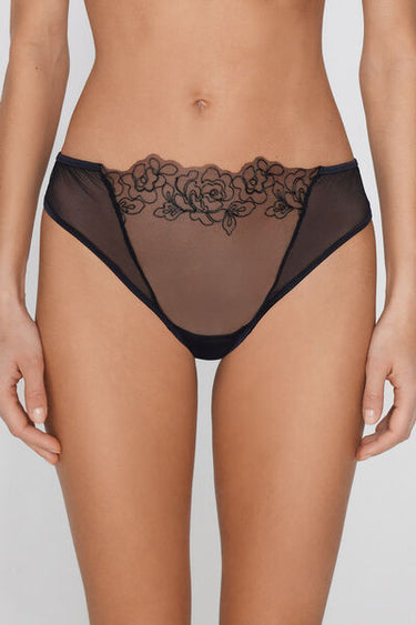 Fleur Noir Brazilian Briefs