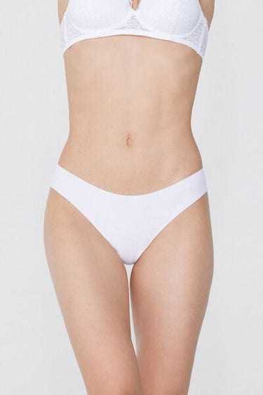 Laser Cut Organic Cotton and Recycled Lace Brazilian Briefs