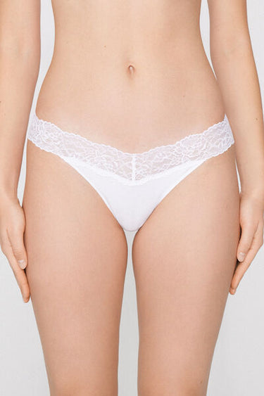 Brazilian Briefs in Cotton and Recycled Lace