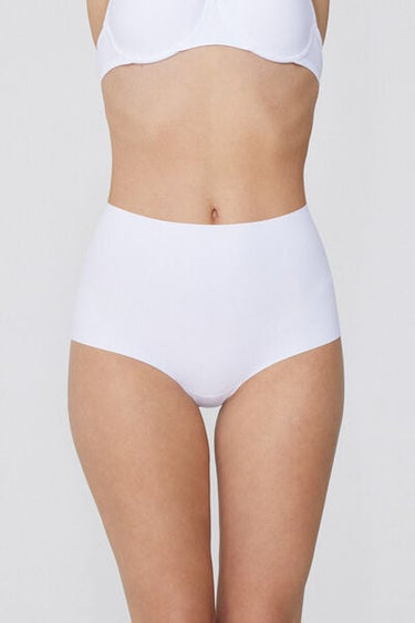 High-Waisted Laser-Cut Recycled Microfibre French Knickers