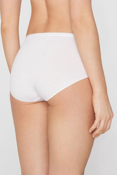 High-Waist Recycled Lace and Cotton Knickers