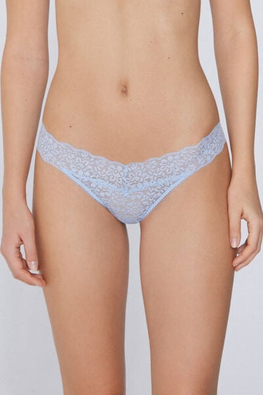 High-Leg Recycled Lace G-String