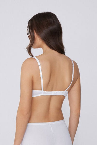 London Lightly Padded Triangle Bra in Organic Cotton