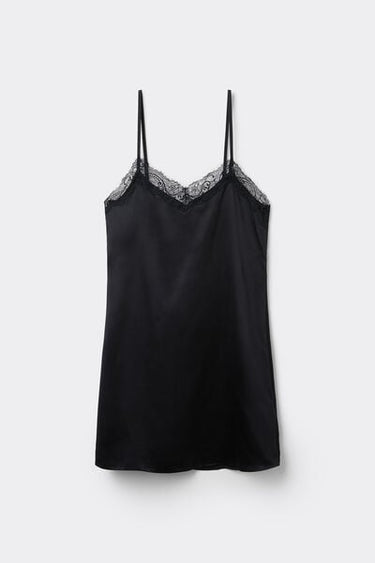 Satin and Lace Slip