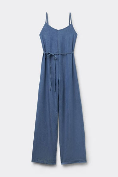 Denim Canvas Long Dungarees