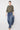 Stretch Denim Palazzo Trousers