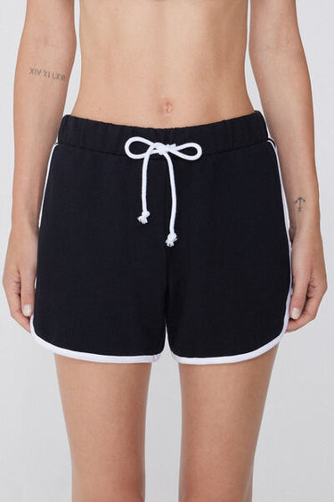 Fleece Shorts with Piping