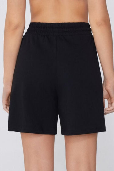 Cotton Fleece Bermuda Shorts with Drawstring