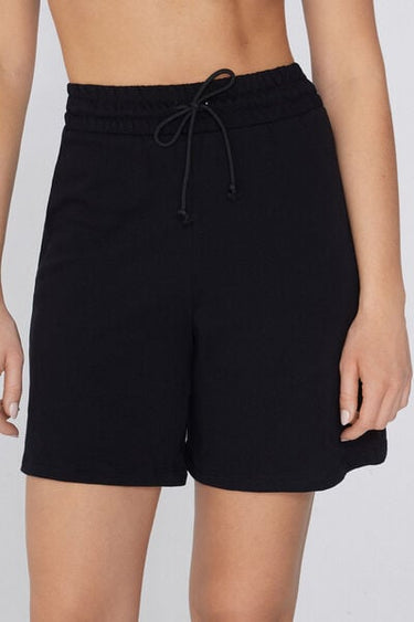 Cotton Fleece Bermuda Shorts with Drawstring