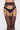 Floral Patterned Fishnet Tights with Suspenders