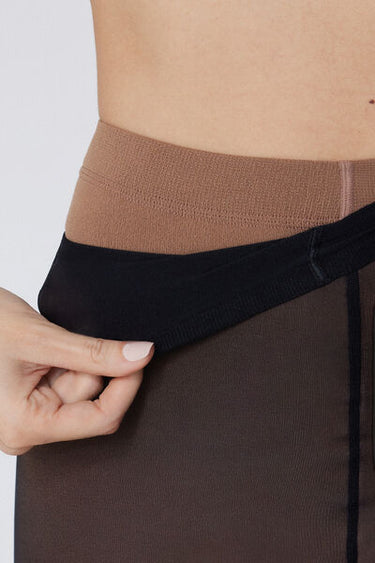 Sheer-Effect Thermal Coverage Tights
