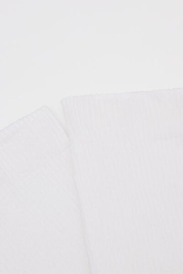 Women's 3/4 Ribbed Cotton Socks