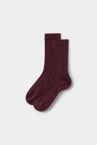 Women's 3/4 Ribbed Cotton Socks