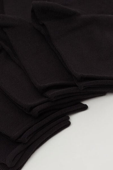 5 Pairs of Hemless Cotton Short Socks