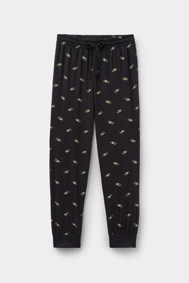 Long Cuffed Cotton Trousers