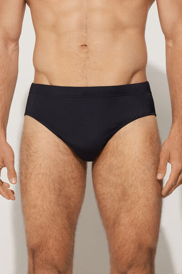 Basic Plain Colour Microfibre Swimming Trunks