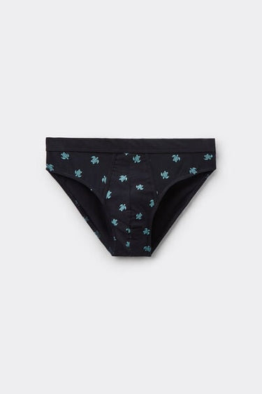 Printed Stretch Cotton Briefs