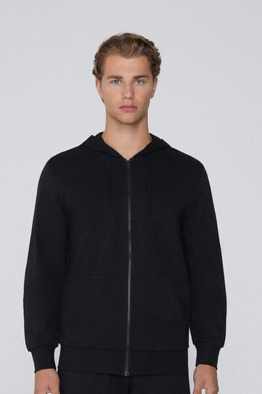 Long-Sleeved Zip-Up Hoodie