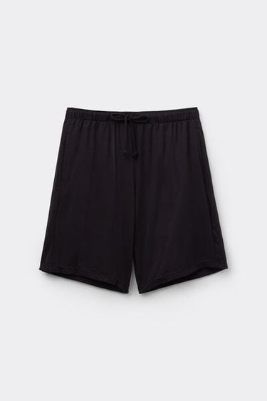 Viscose Shorts with Pockets and Drawstring
